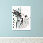 Het ontwerp uit de Okinawa-reeks 14 Canvas Afdruk (Insitu (Houten vloer))