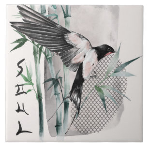 Het ontwerp uit de Okinawa-reeks 14 Tegeltje