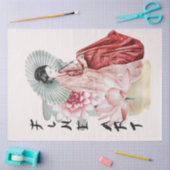 Het ontwerp uit de Okinawa-reeks 15 Tissuepapier (Craft)