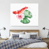 Het ontwerp uit de Okinawa-reeks 29 Canvas Afdruk (Insitu (Slaapkamer))