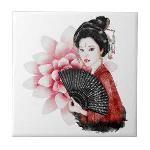 Het ontwerp uit de Okinawa-reeks 34 Tegeltje