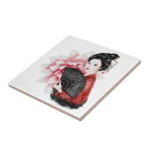 Het ontwerp uit de Okinawa-reeks 34 Tegeltje (Zijkant)