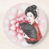 Het ontwerp uit de Okinawa-reeks 34 Zandsteen Onderzetter (Voorkant)