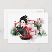 Het ontwerp uit de Okinawa-reeks 38 Briefkaart (Voorkant / Achterkant)