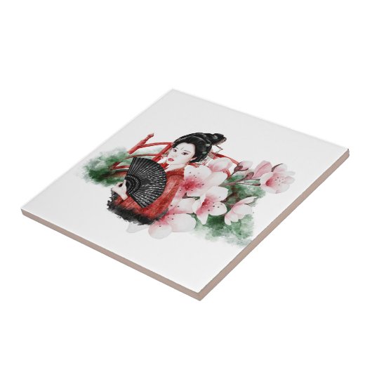 Het ontwerp uit de Okinawa-reeks 38 Tegeltje (Zijkant)