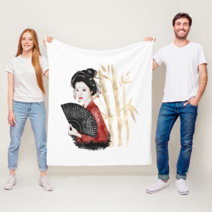 Het ontwerp uit de Okinawa-reeks 39 Fleece Deken