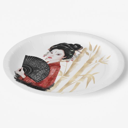 Het ontwerp uit de Okinawa-reeks 39 Papieren Bordje (Gekanteld)