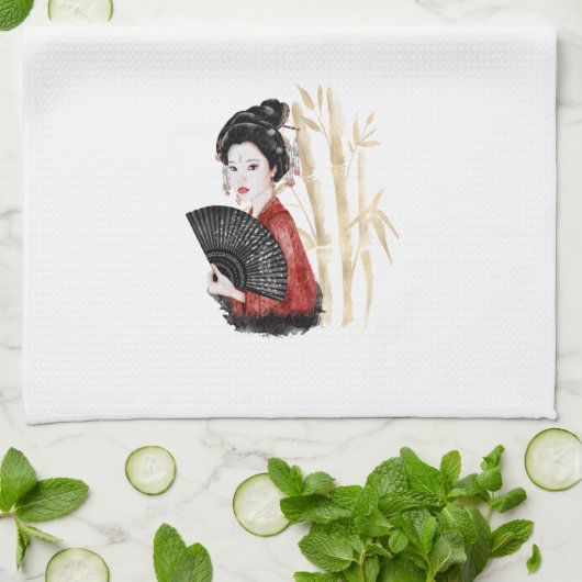 Het ontwerp uit de Okinawa-reeks 39 Theedoek (Gevouwen)