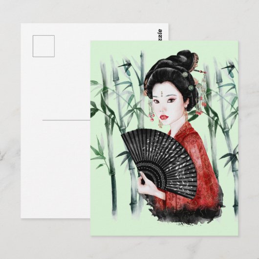 Het ontwerp uit de Okinawa-reeks 40 Briefkaart (Voorkant / Achterkant)