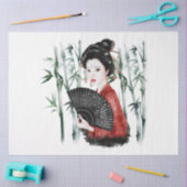 Het ontwerp uit de Okinawa-reeks 40 Tissuepapier (Craft)