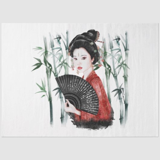Het ontwerp uit de Okinawa-reeks 40 Tissuepapier (Voorkant)