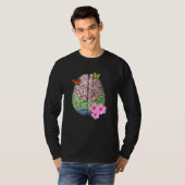 Het ontwerp van de anatomie van het menselijk bre t-shirt (Voorkant volledig)