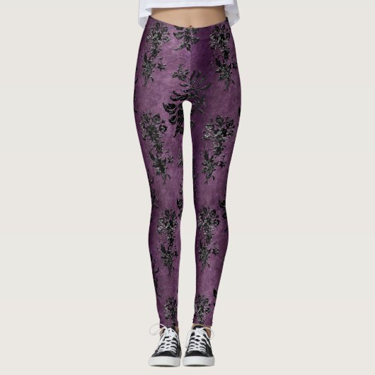 Het ontwerp van de Black Velvet-reeks 9 Leggings (Voorkant)