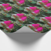 Het Ontwerp van de Bloem van de luipaard Cadeaupapier (Hoek)