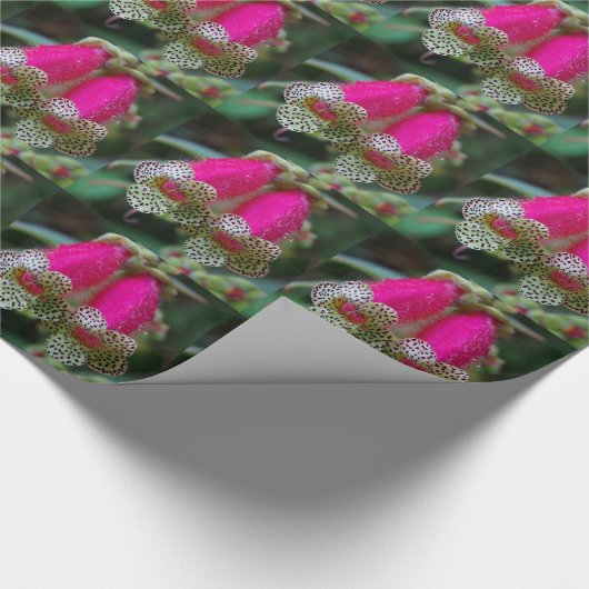 Het Ontwerp van de Bloem van de luipaard Cadeaupapier (Hoek)