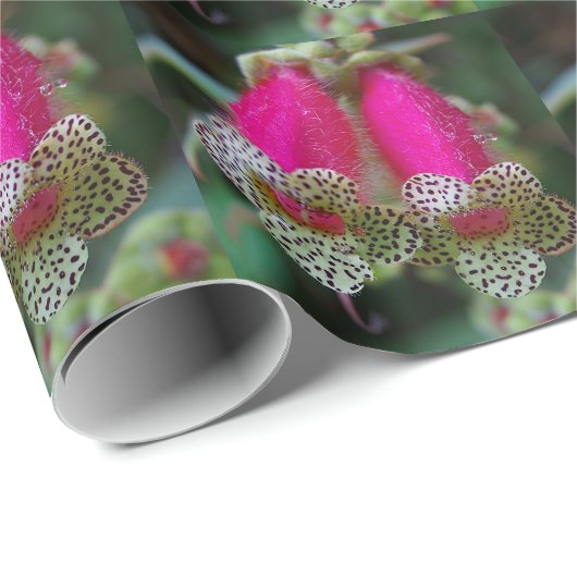 Het Ontwerp van de Bloem van de luipaard Cadeaupapier (Rol Hoek)