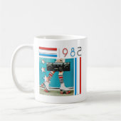Het Ontwerp van de Boom van de Boom van de Retro v Koffiemok (Links)