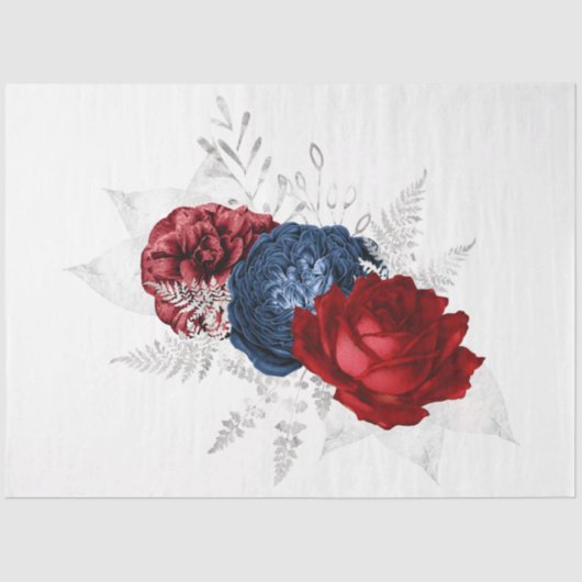 Het ontwerp van de Bouquet-reeks 145 Tissuepapier (Voorkant)