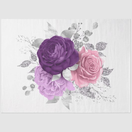 Het ontwerp van de Bouquet-reeks 153 Tissuepapier (Voorkant)