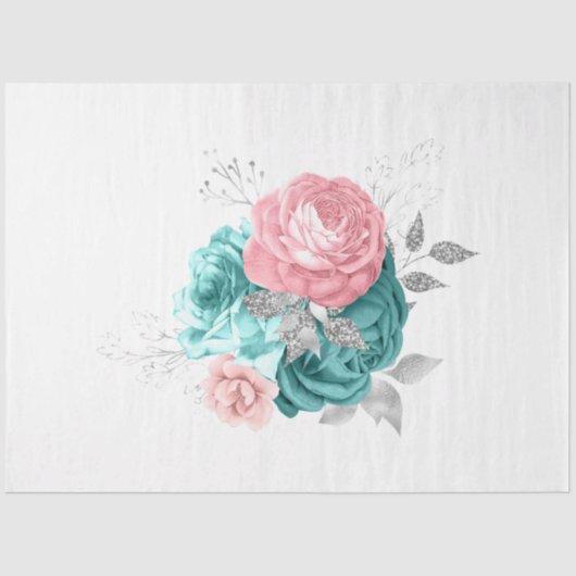 Het ontwerp van de Bouquet-reeks 168 Tissuepapier (Voorkant)