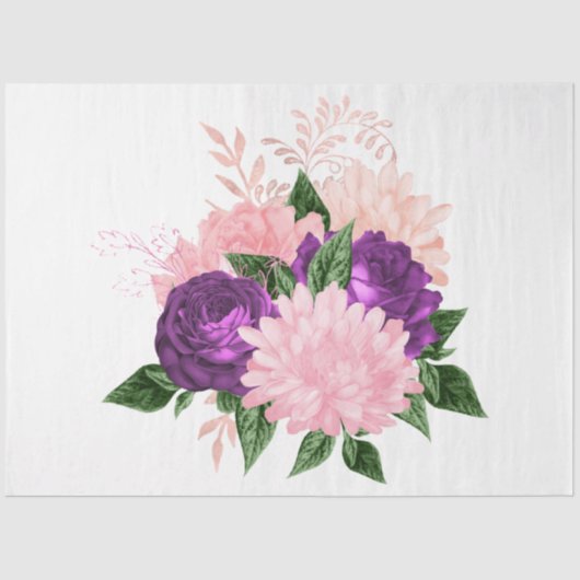 Het ontwerp van de Bouquet-reeks 175 Tissuepapier (Voorkant)