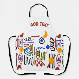 Het Ontwerp van de Cartoon van de Vormen van Cresc Schort