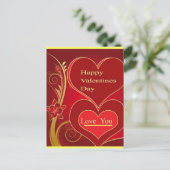 Het Ontwerp van de de daggift van Valentijn door Feestdagenkaart (Staand voorkant)