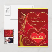 Het Ontwerp van de de daggift van Valentijn door Feestdagenkaart (Voorkant / Achterkant)