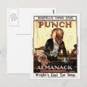 HET ONTWERP VAN DE DRUK VAN DE HEER PUNCH ALMANAC BRIEFKAART (Voorkant / Achterkant)