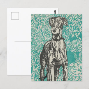 Het ontwerp van de edelhond: de windhond (1912) briefkaart