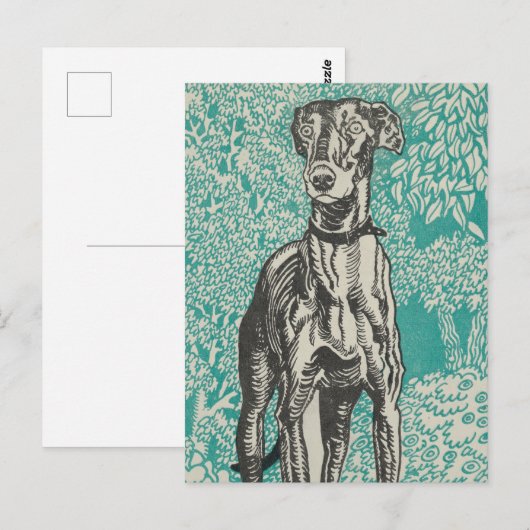 Het ontwerp van de edelhond: de windhond (1912) briefkaart (Voorkant / Achterkant)