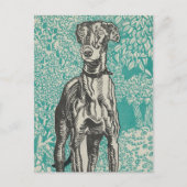 Het ontwerp van de edelhond: de windhond (1912) briefkaart (Voorkant)