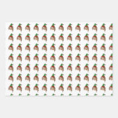 Het ontwerp van de Elf Hellper van MVB Santa's Inpakpapier Vel (Voorkant)