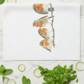 Het ontwerp van de Europese rode roodrover. Theedoek (Gevouwen)