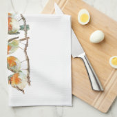 Het ontwerp van de Europese rode roodrover. Theedoek (Quarter Fold)