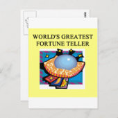 het ontwerp van de fortuinteller briefkaart (Voorkant / Achterkant)