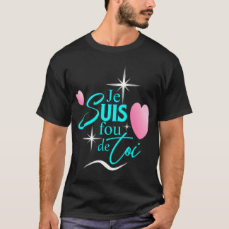 Het ontwerp van de Franse Valentijnse T-shirt
