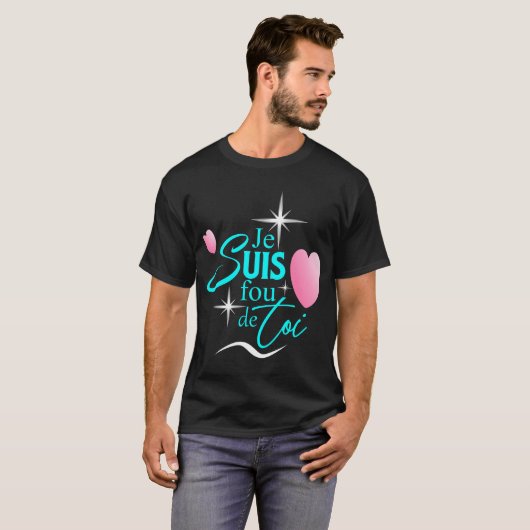 Het ontwerp van de Franse Valentijnse T-shirt (Voorkant volledig)