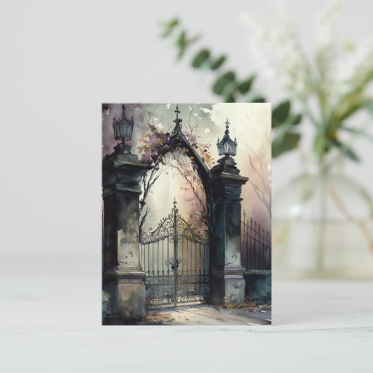 Het ontwerp van de Gate reeks van de kerkhof van d Briefkaart (Staand voorkant)