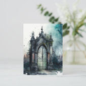 Het ontwerp van de Gate reeks van de kerkhof van d Feestdagenkaart (Staand voorkant)