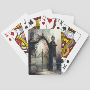Het ontwerp van de Gate reeks van de kerkhof van d Pokerkaarten