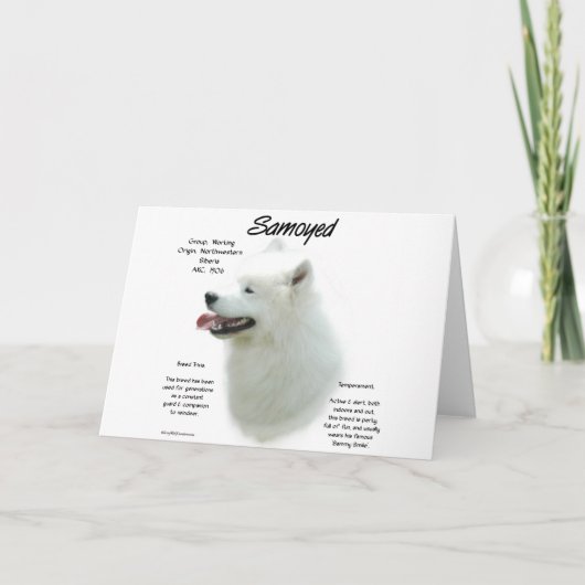 Het Ontwerp van de Geschiedenis van Samoyed Kaart (Voorkant)