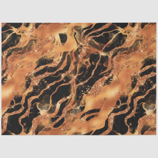 Het ontwerp van de Glitter Tiger Series #12 Tissuepapier (Voorkant)