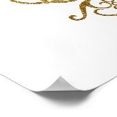 Het ontwerp van de gouden vlinder wijzigen poster (Hoek)