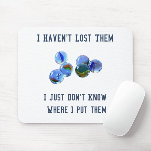 het ontwerp van de grappenmaker oldies verliezen muismat (Met muis)