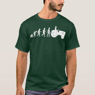 Het ontwerp van de grappige evolutie van de boer o t-shirt