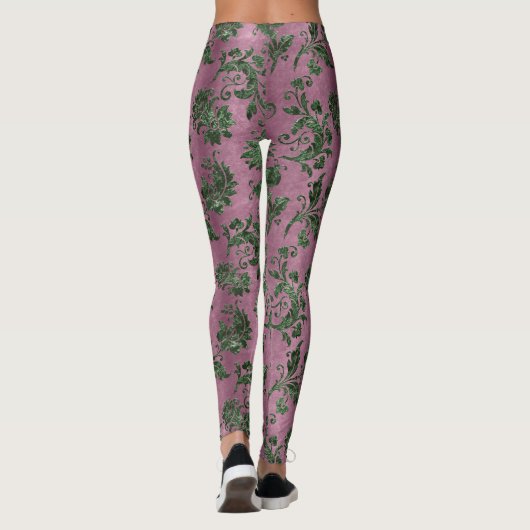 Het ontwerp van de Groene Velvet-reeks 19 Leggings (Achterkant)