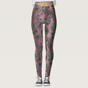 Het ontwerp van de Groene Velvet-reeks 19 Leggings
