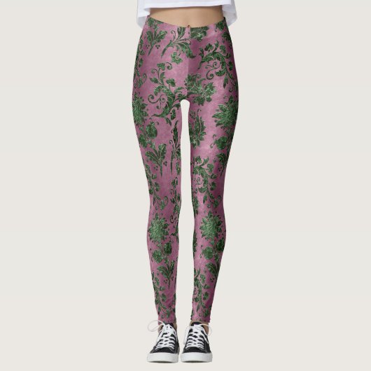 Het ontwerp van de Groene Velvet-reeks 19 Leggings (Voorkant)