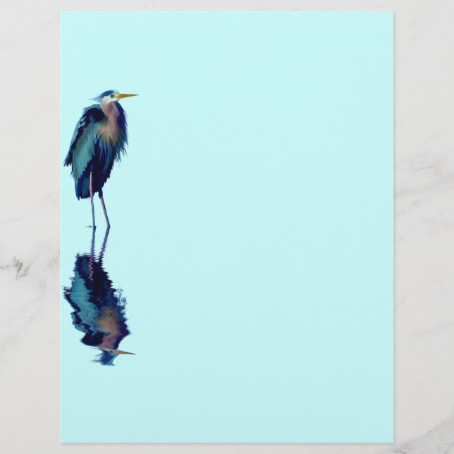 Het ontwerp van de Grote Blauwe Heron Birdlover ov (Voorkant)